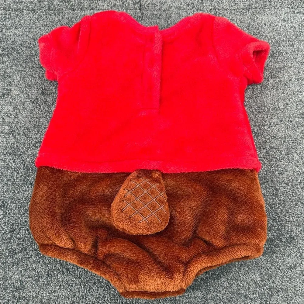 Buc-ee's One Piece Infant Baby 3 Months Beaver Patch Gas Station Travel Costume